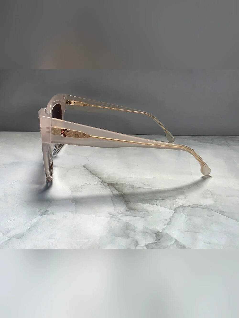 Carrera 3037/S Pearl White Square Sunglasses New w/ Case 54-17-140 Carrera 3037/S Pearl White Square Sunglasses New w/ Case 54  main image 2